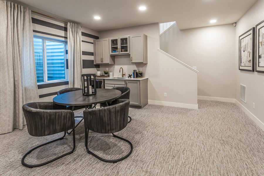Representative furnished interior of a home built from the Christie by Hartford Homes in Trailside, Timnath (Image 55).