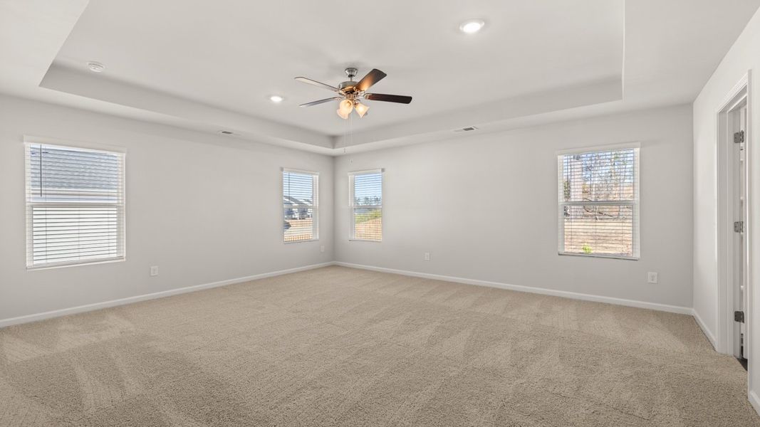 Representative unfurnished interior of a home built from the Mansfield by D.R. Horton in Southwind Village, Evans (Image 26).