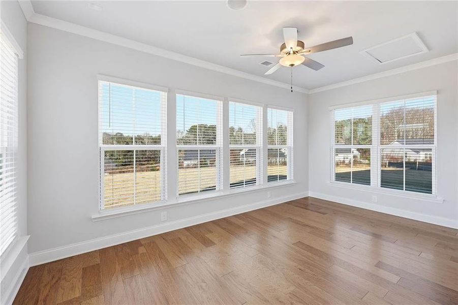 Spacious, unfurnished interior of a new home in Berkeley Mill, Cumming (Image 54).