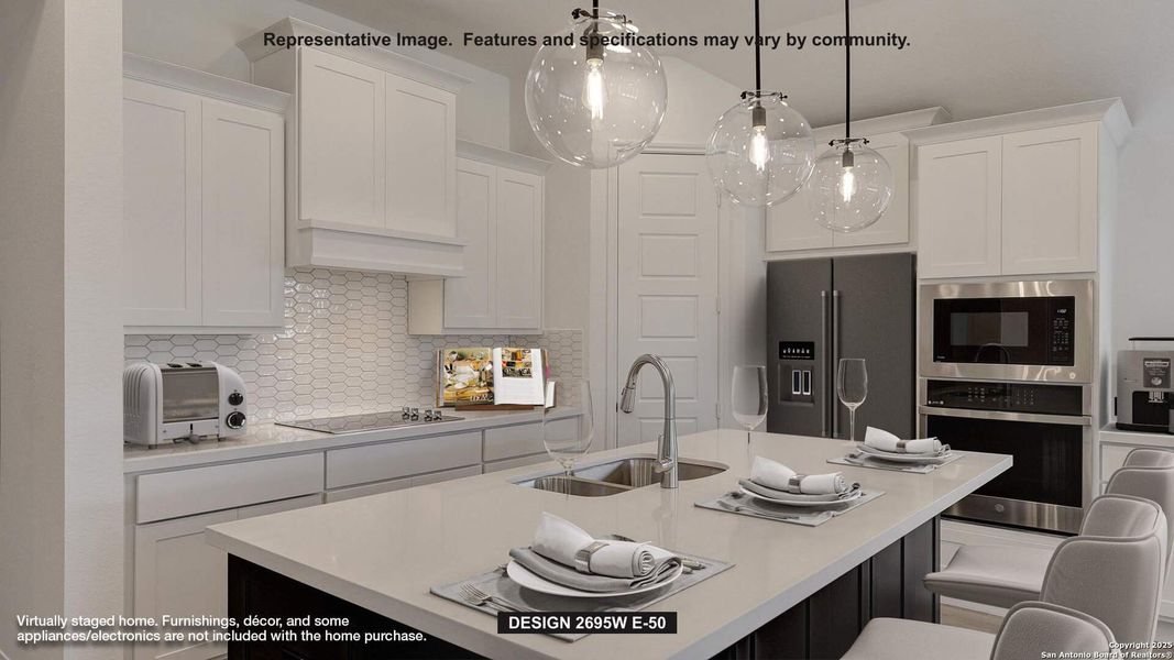 Furnished interior view inside a new home in Homestead 65', Schertz (Image 4). Furnished interior view inside a new home in Homestead 65', Schertz (Image 4).