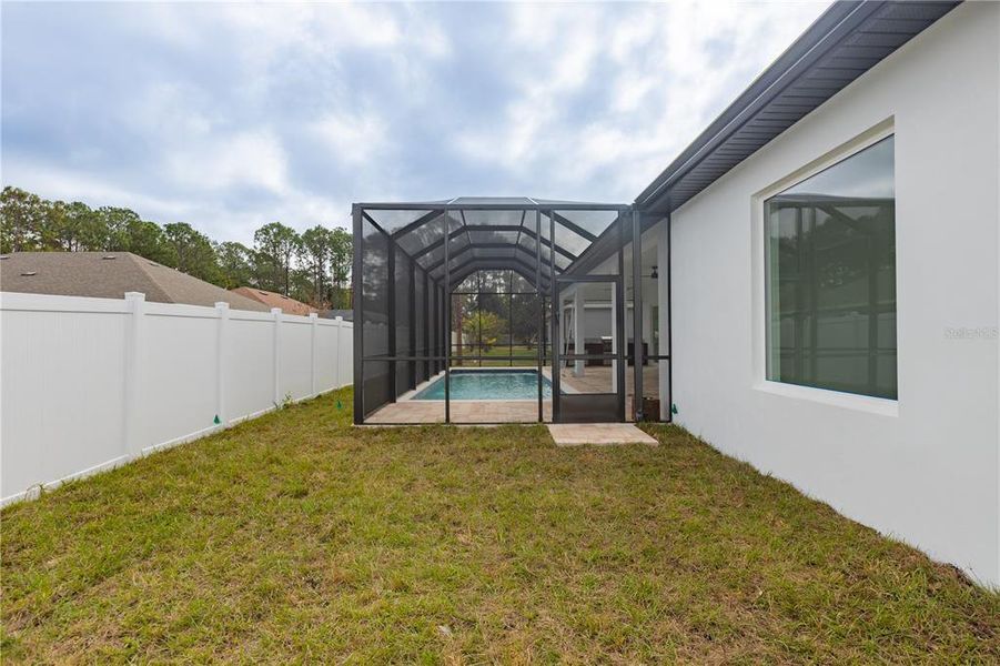 Exterior details and patio area of a home in , Palm Coast (Image 30). Exterior details and patio area of a home in , Palm Coast (Image 30).