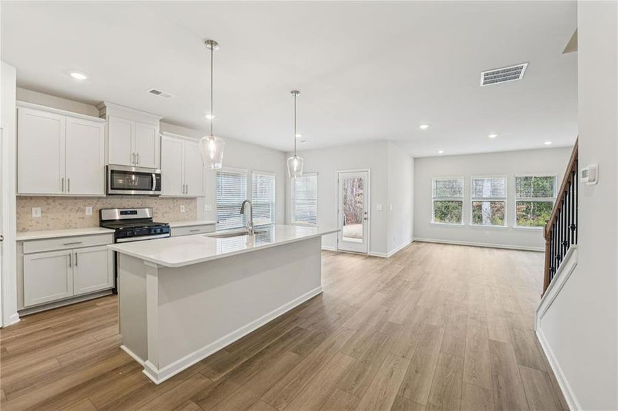Furnished interior view inside a new home in Westmont Preserve, Powder Springs (Image 16).