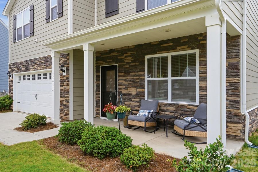Exterior details and patio area of a home in , Mount Holly (Image 3). Exterior details and patio area of a home in , Mount Holly (Image 3).