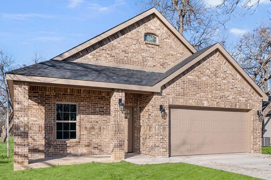 Front exterior of a new home in , Kerens, TX, highlighting curb appeal (Image 18).