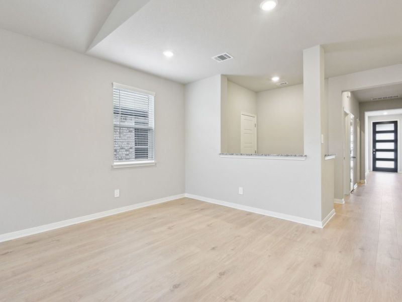 Dining room in the San Jacinto floorplan at a Meritage Homes community.