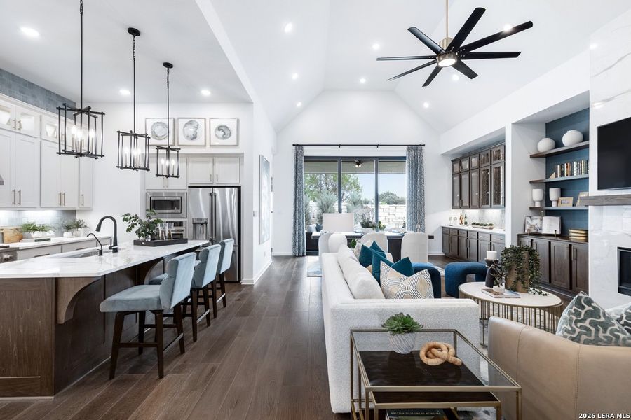 Furnished interior view inside a new home in The Ranches at Creekside, Boerne (Image 17).