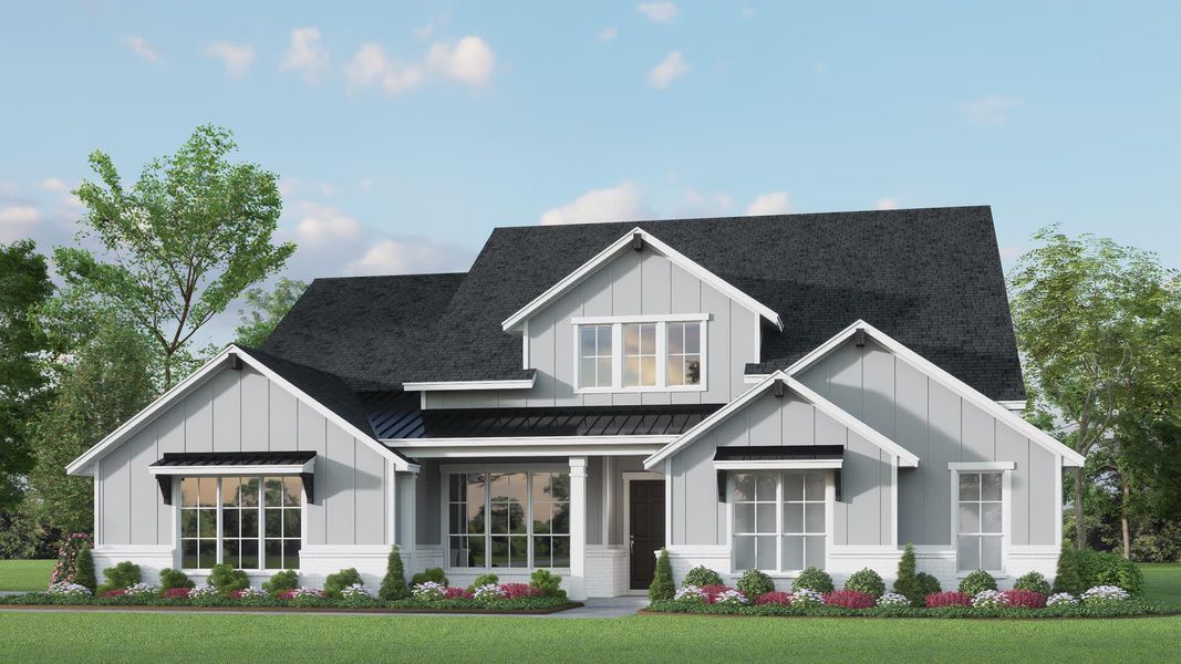 Elevation D | Concept 3009 at Hidden Creek Estates in Van Alstyne, TX by Landsea Homes