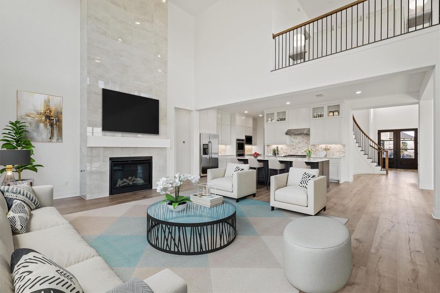 Virtually staged photo