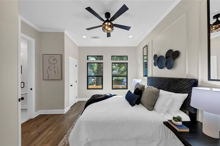 Furnished interior view inside a new home in , Atlanta (Image 6).