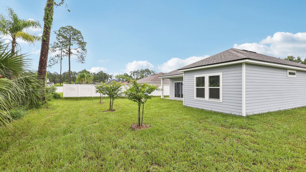 Exterior details and patio area of a home in Palm Coast, Palm Coast (Image 22).