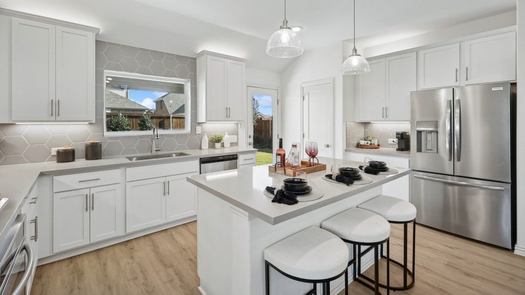 Representative furnished interior of a home built from the Meridian by DRB Homes in Bel Air Village, Sherman (Image 9).