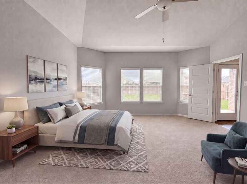 Furnished interior view inside a new home in Sagebrook, Denton (Image 7).