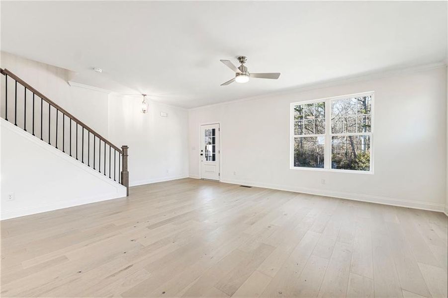 Spacious, unfurnished interior of a new home in , Sugar Hill (Image 23).