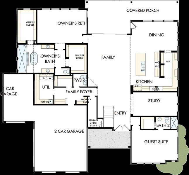 2D floor plan layout of this home in Northshore at Lakewood Village - Estate Series, Lakewood Village, TX (Image 2). 2D floor plan layout of this home in Northshore at Lakewood Village - Estate Series, Lakewood Village, TX (Image 2).