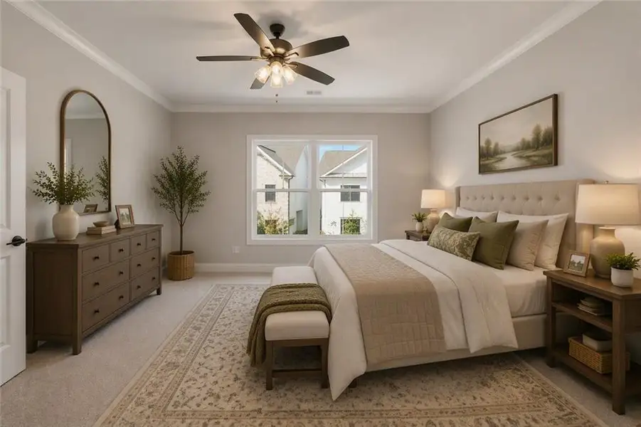 Furnished interior view inside a new home in Waterhaven, Cumming (Image 8).