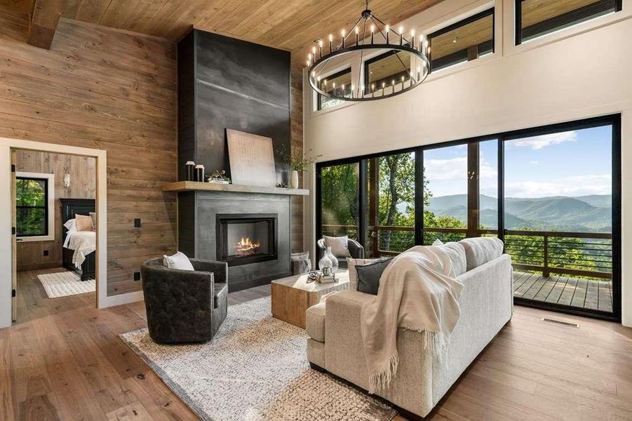 Furnished interior view inside a new home in , Blue Ridge (Image 8).