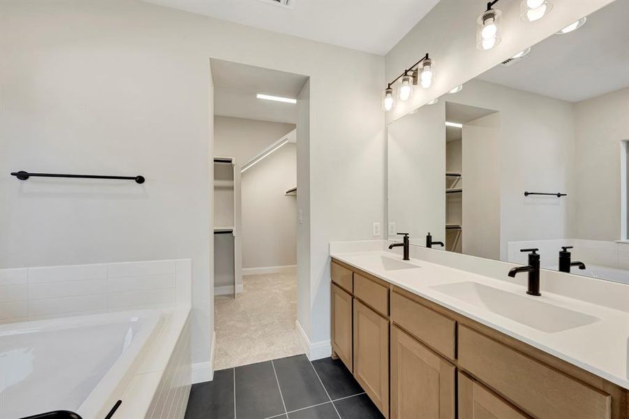 Furnished interior view inside a new home in Solterra - Garden Series, Mesquite (Image 4).