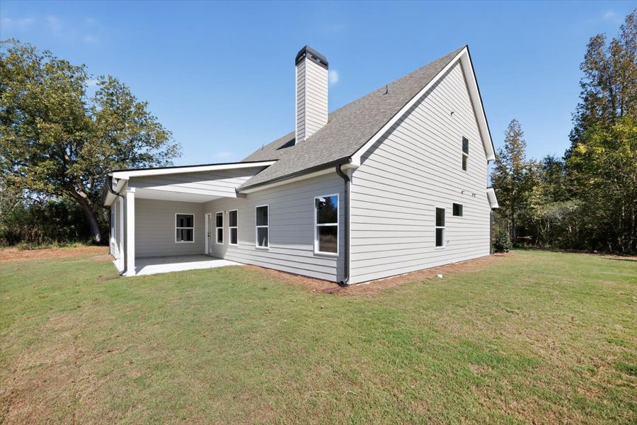 Exterior details and patio area of a home in Collier Grove, Thomaston (Image 4). Exterior details and patio area of a home in Collier Grove, Thomaston (Image 4).