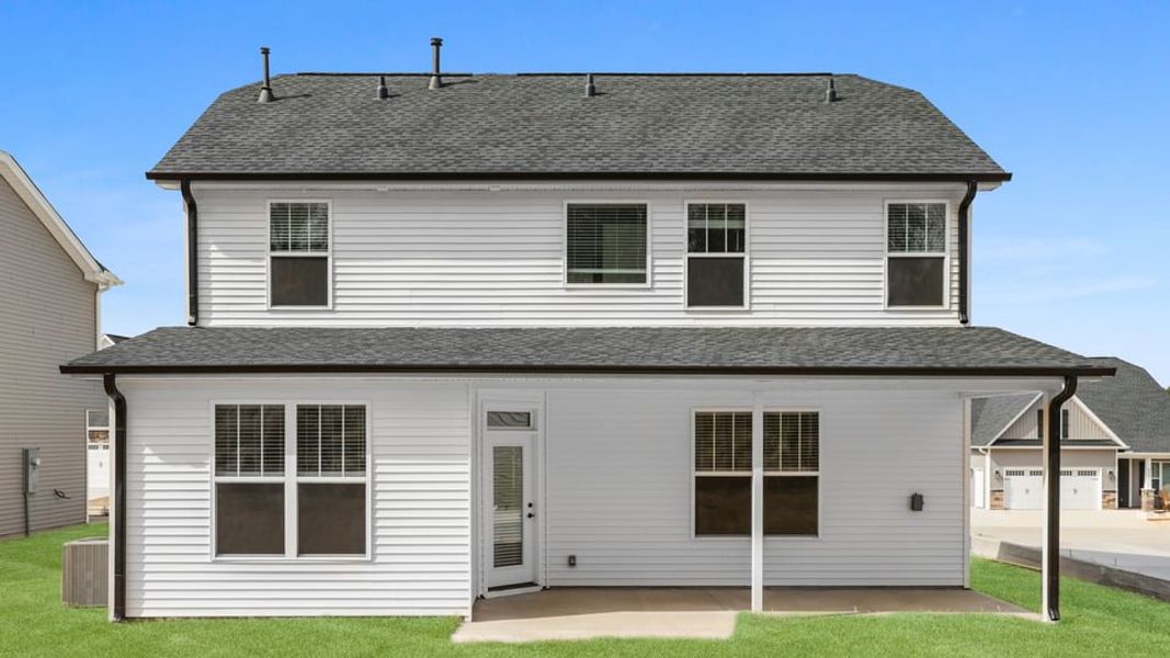 Representative exterior details of a home built from the Bakersfield by D.R. Horton in Edgewood Estates, Greenville (Image 3).