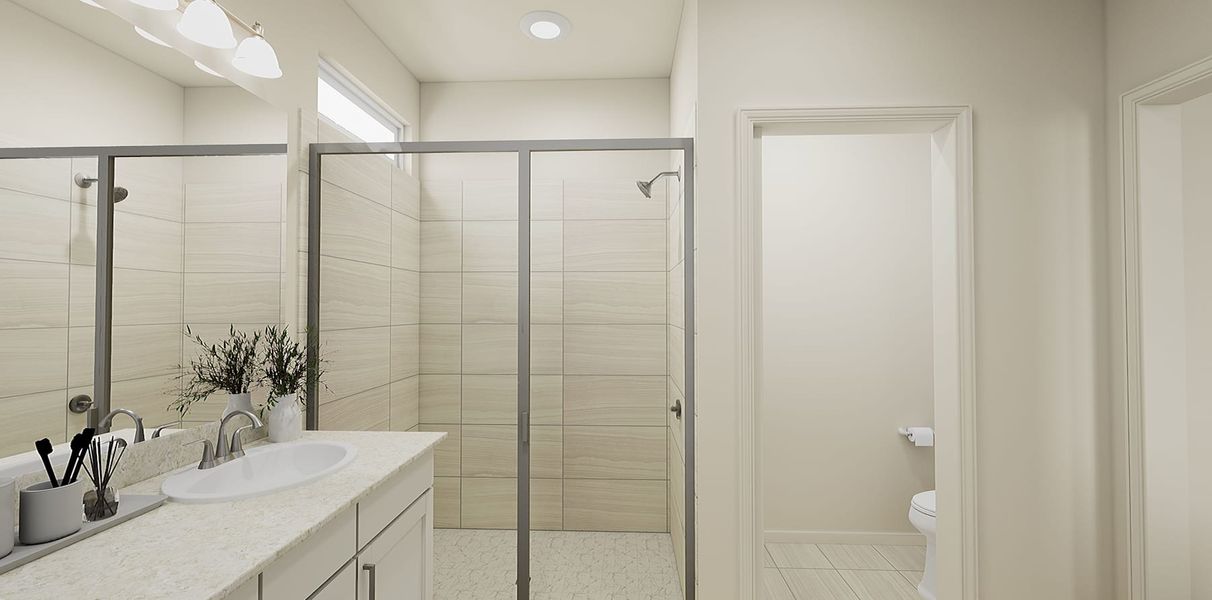 Representative furnished interior of a home built from the 1 by Tri Pointe Homes in Sugar Mill Village, Longmont (Image 23).