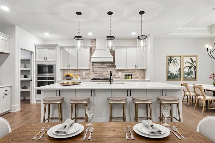 Furnished interior view inside a new home in Steeplechase, Hoschton (Image 17).
