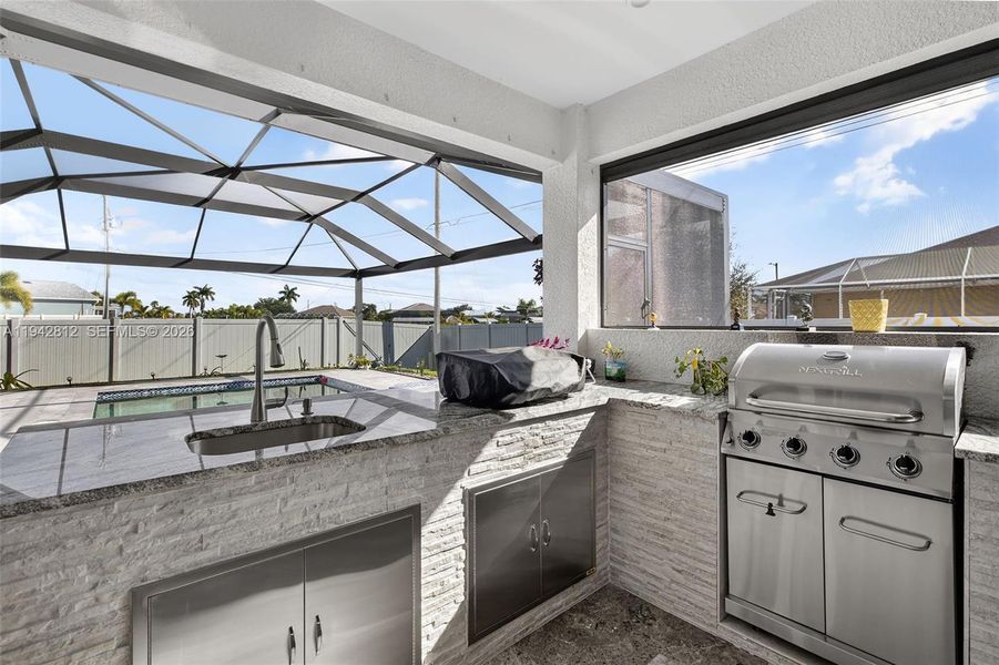 Exterior details and patio area of a home in , Cape Coral (Image 29). Exterior details and patio area of a home in , Cape Coral (Image 29).