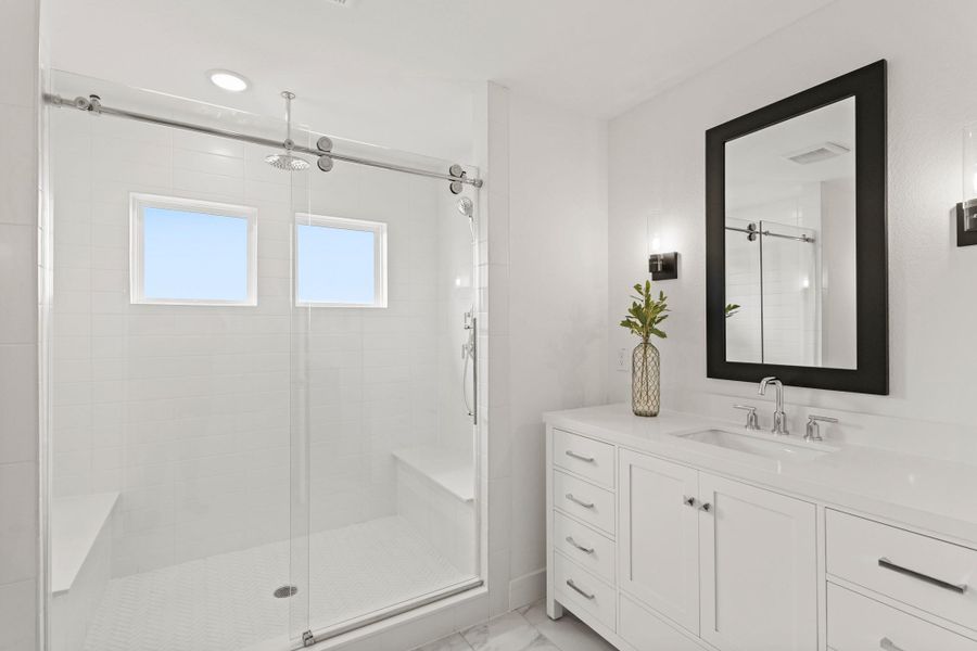 Spa-like primary bath (*Photo not of actual home and used for illustration purposes only.)