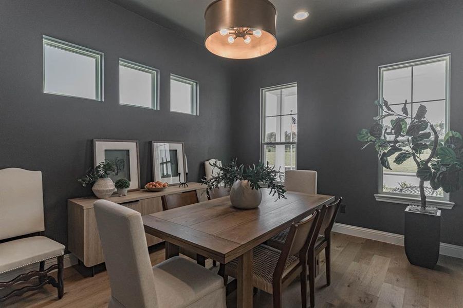 Formal dining room or flex space Formal dining room or flex space