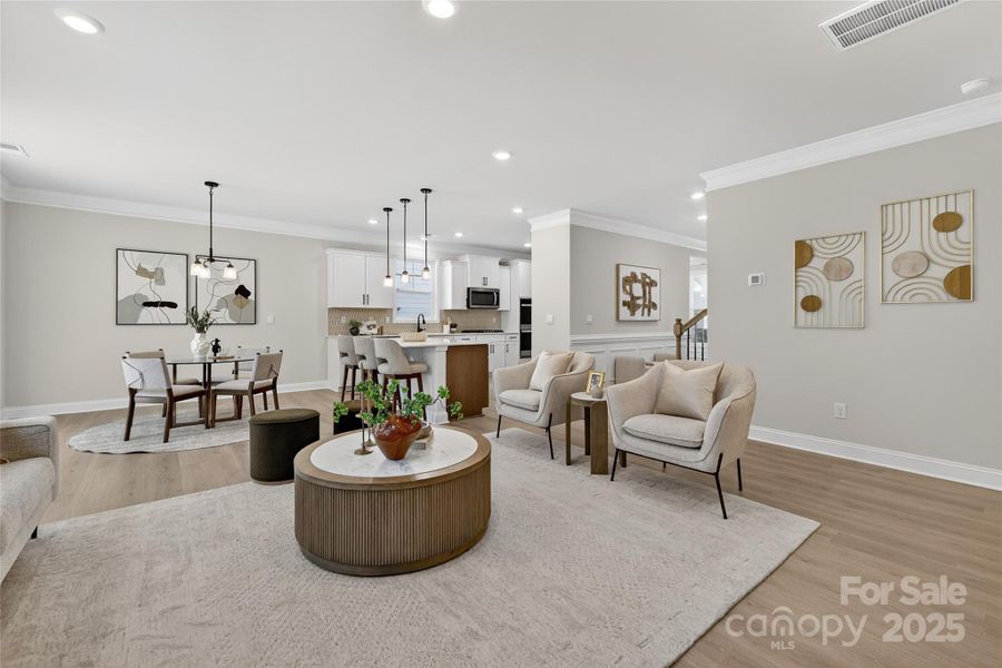 Furnished interior view inside a new home in Falls Cove, Troutman (Image 27).