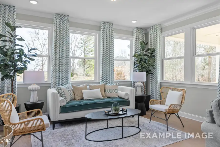 Furnished interior view inside a new home in Addison West, Holly Springs (Image 8).
