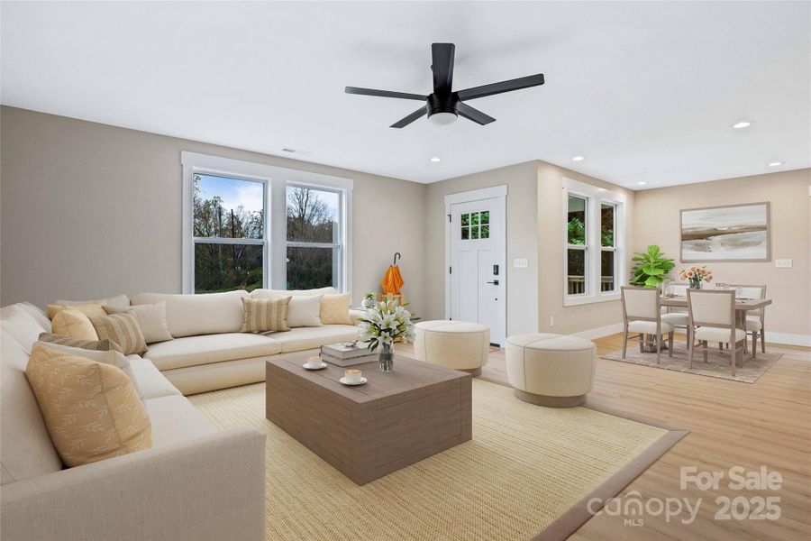 Furnished interior view inside a new home in , Asheville (Image 23).