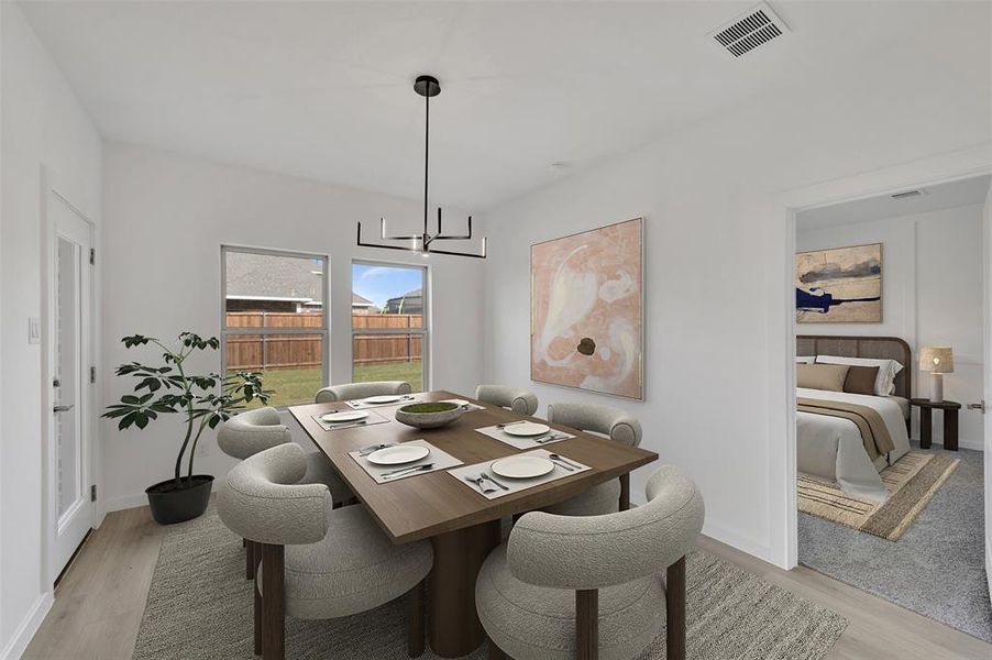 Furnished interior view inside a new home in Rolling Ridge, Van Alstyne (Image 16). Furnished interior view inside a new home in Rolling Ridge, Van Alstyne (Image 16).