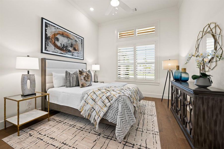Furnished interior view inside a new home in The Resort on Eagle Mt. Lake, Fort Worth (Image 32).