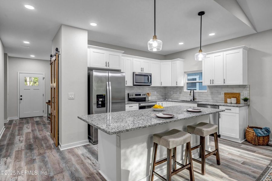 Furnished interior view inside a new home in , Baldwin (Image 18).