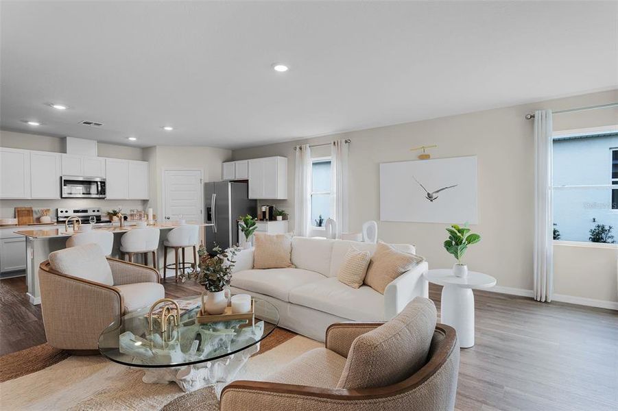 Furnished interior view inside a new home in Wind Meadows South, Bartow (Image 11).