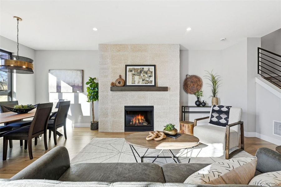 Furnished interior view inside a new home in , Denver (Image 8). Furnished interior view inside a new home in , Denver (Image 8).