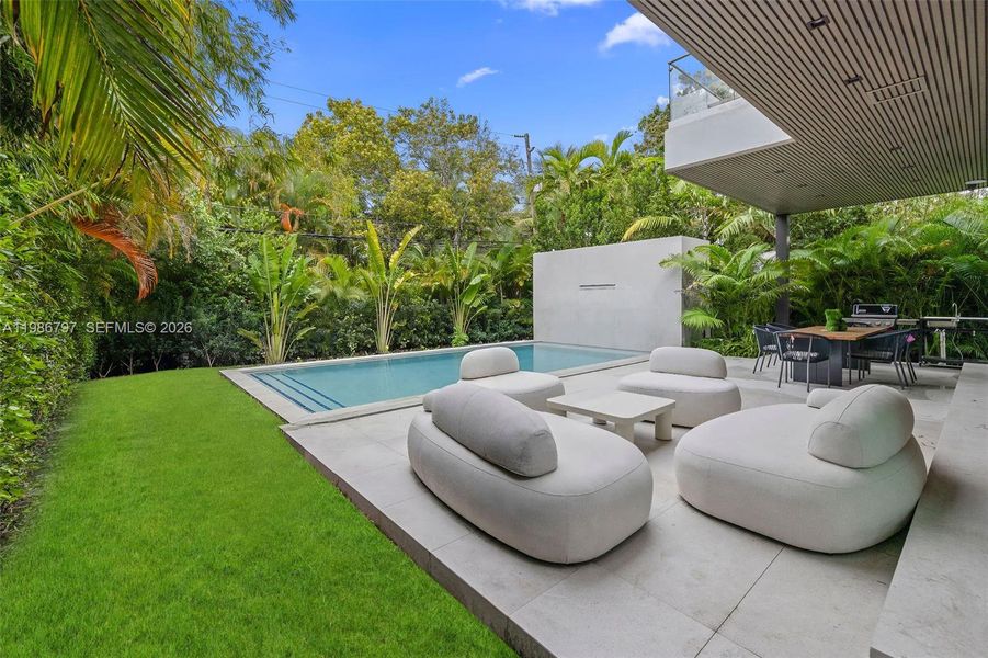 Exterior details and patio area of a home in , Miami Beach (Image 29).