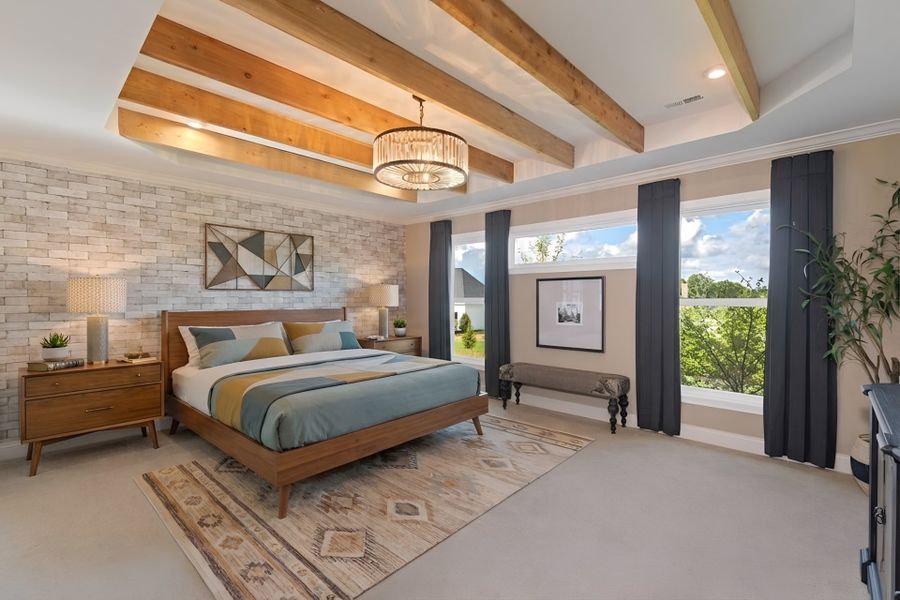 Representative furnished interior of a home built from the Paxton by Fischer Homes in Governor’s Preserve, Canton (Image 25).