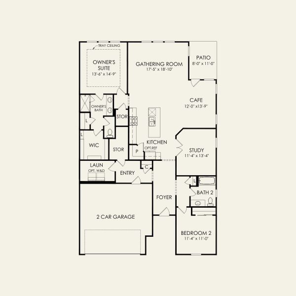 2D floor plan layout for the Bedrock by Pulte Homes in Michaux Gardens, Belmont, NC (Image 6). 2D floor plan layout for the Bedrock by Pulte Homes in Michaux Gardens, Belmont, NC (Image 6).