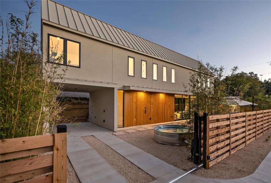 Exterior details and patio area of a home in , Austin (Image 20). Exterior details and patio area of a home in , Austin (Image 20).