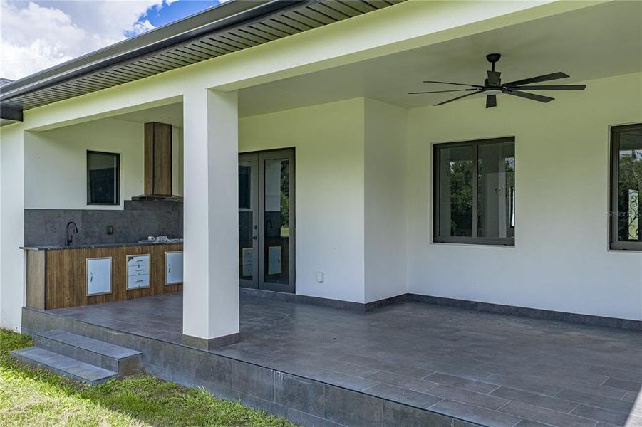 Exterior details and patio area of a home in , Dover (Image 40).