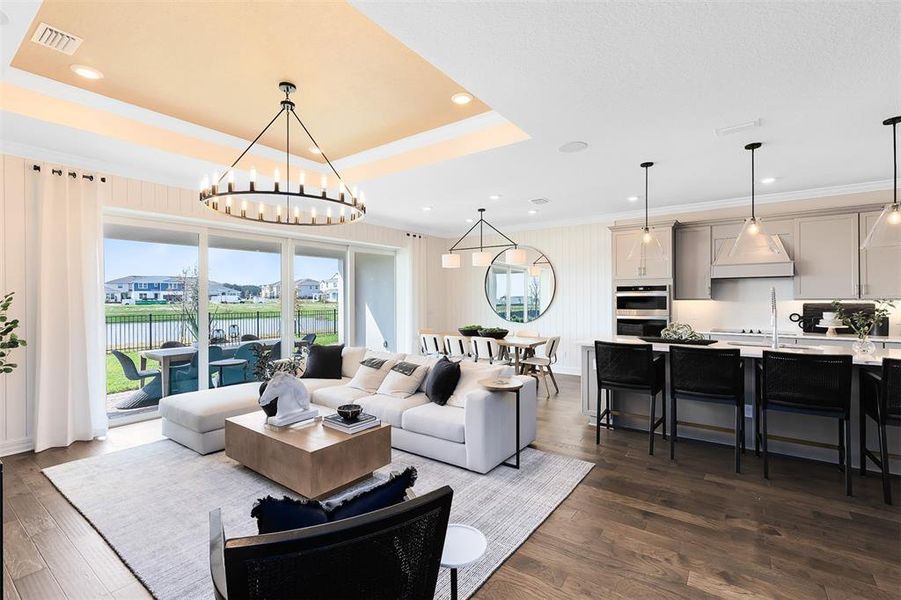 Furnished interior view inside a new home in The Landings at Live Oak Lake, St. Cloud (Image 20).