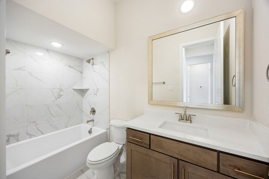 Representative furnished interior of a home built from the Mirella by Landon Homes in Fields - East Village, Frisco (Image 14). Representative furnished interior of a home built from the Mirella by Landon Homes in Fields - East Village, Frisco (Image 14).