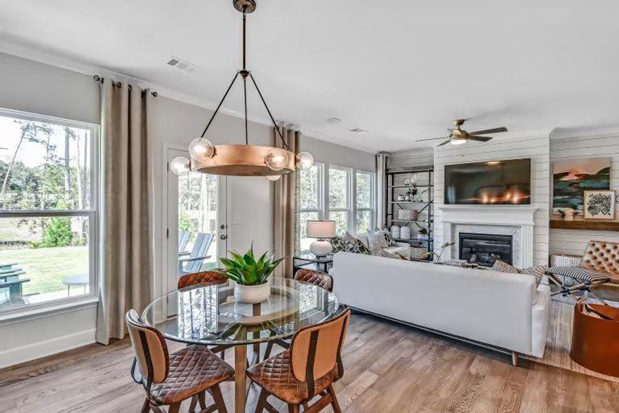 Furnished interior view inside a new home in Riversprings, Dacula (Image 6).