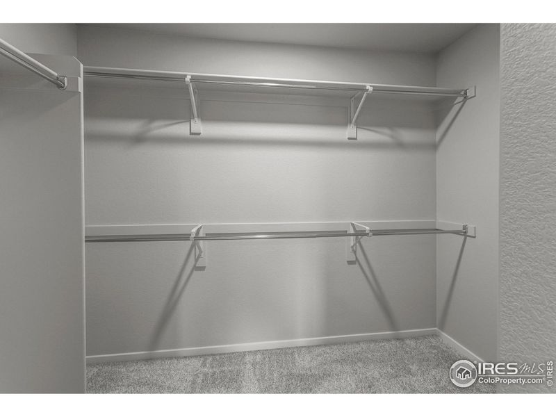 EXAMPLE PHOTO: MASTER BEDROOM WALK IN CLOSET