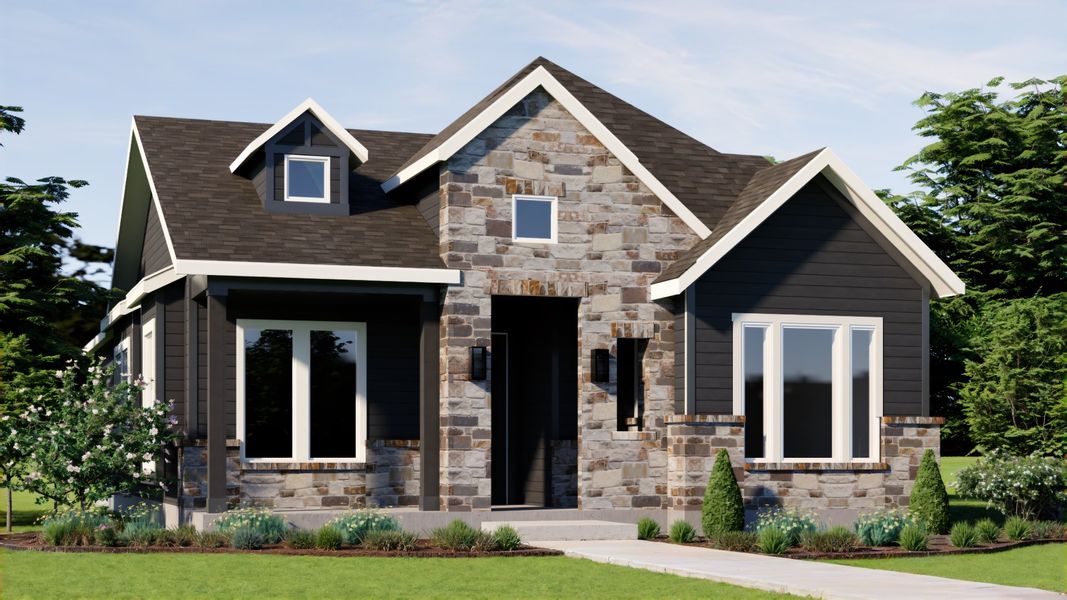 Representative exterior photo of a completed home built from the Balboa by Pacesetter Homes in Easton Park, Austin, TX (Image 4).