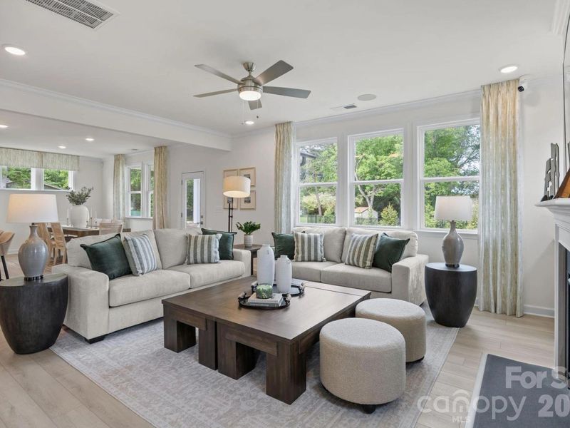 Furnished interior view inside a new home in Windgate, Mooresville (Image 13). Furnished interior view inside a new home in Windgate, Mooresville (Image 13).