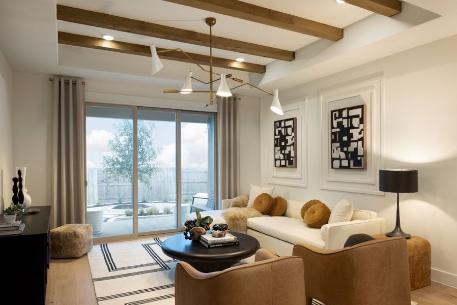 Representative furnished interior of a home built from the Fox Hollow by Pulte Homes in Sunfield, Mustang Ridge (Image 8).