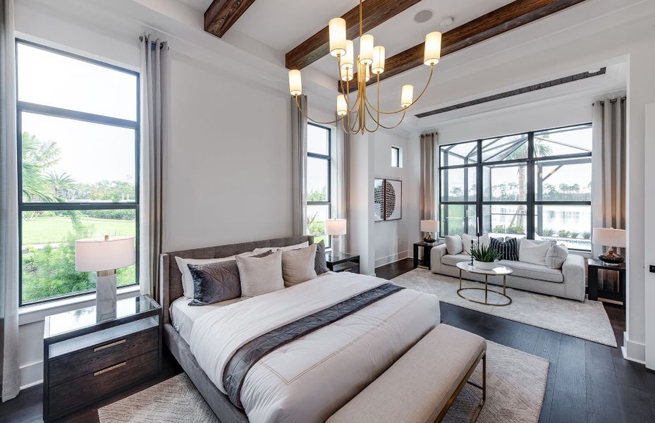 Representative furnished interior of a home built from the Sanibel by DiVosta in Orchid Isles, Palm Beach Gardens (Image 8).