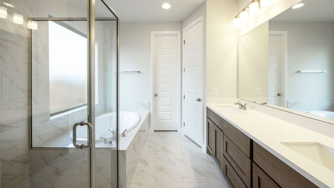 Furnished interior view inside a new home in The Colony, Bastrop (Image 4).